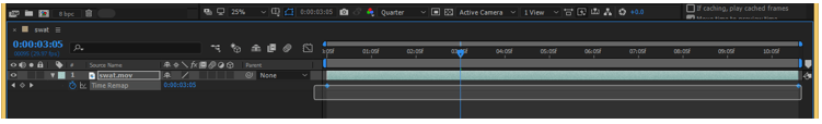 time remapping after effects