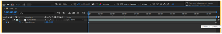 time remapping after effects output 8