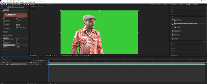 After Effects green screen output 4
