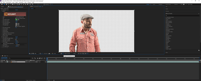 After Effects green screen output 6