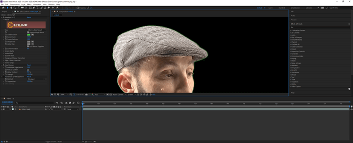 After Effects green screen output 7