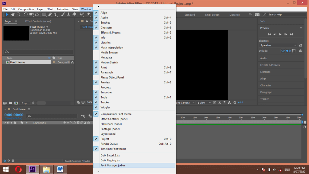font manager after effects download free