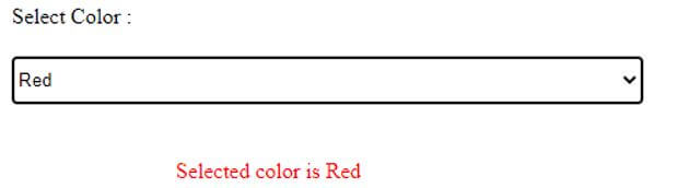 Selected color is Red