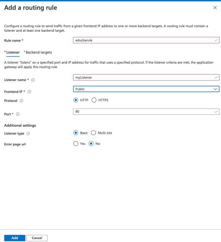 could not create a role assignment for application gateway