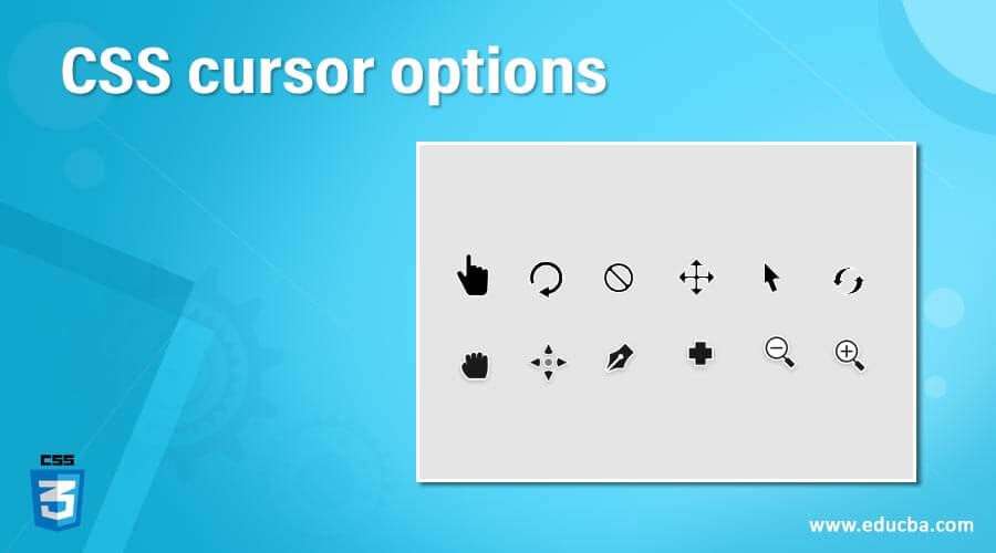 CSS cursor options