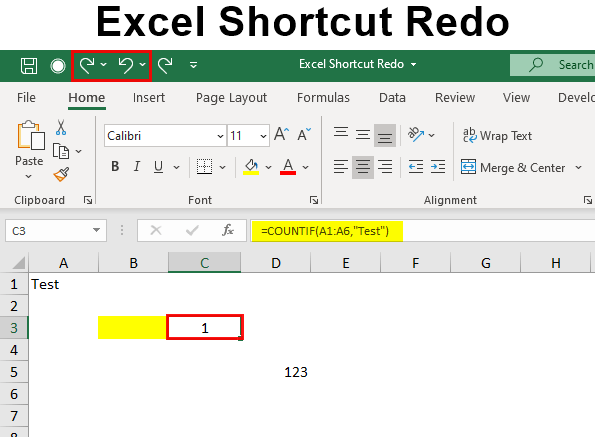 Where is the Undo Button in Excel?