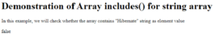 JavaScript Array Contain | Syntax & Examples of JavaScript Array Contain