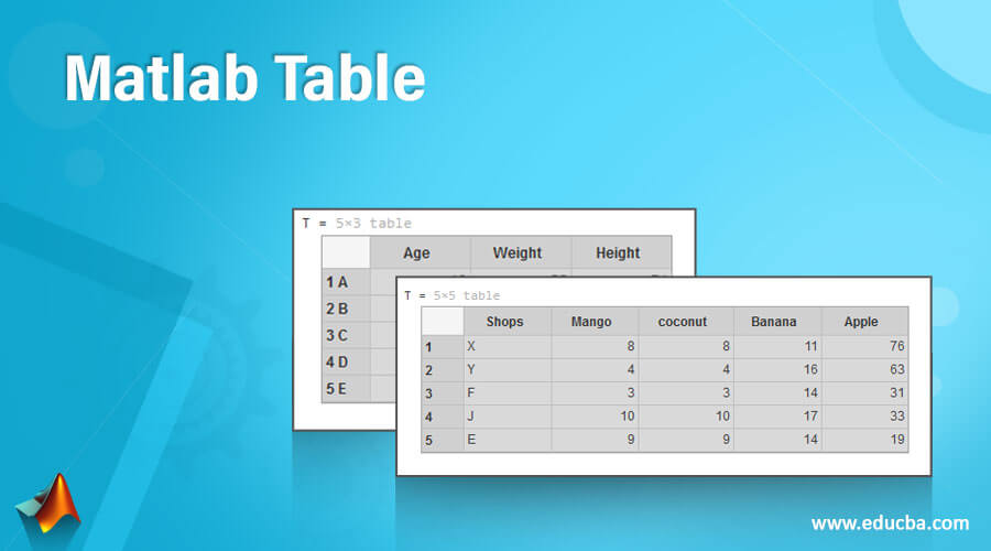 Matlab Table