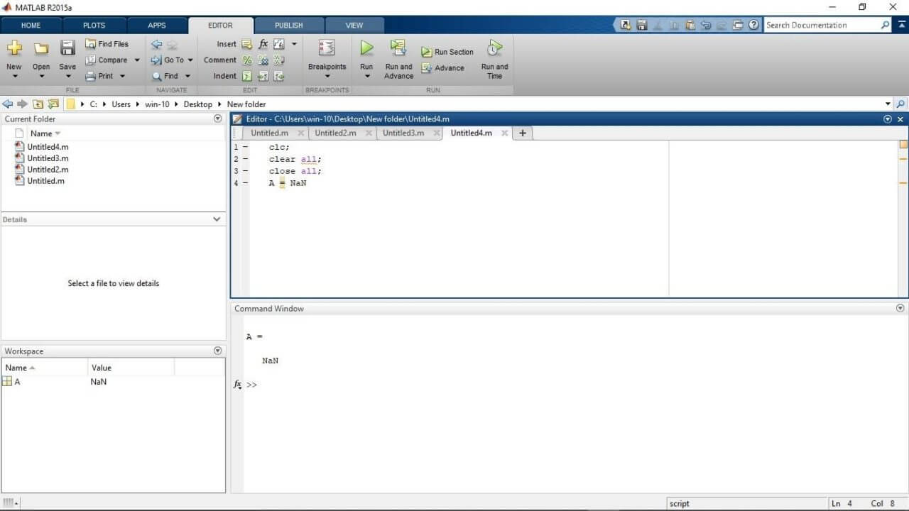 Matlab Nan How Nan Function Work In Matlab With Examples 