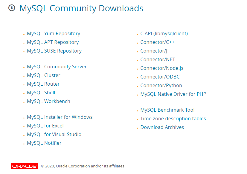 MySQL Community Server output 1