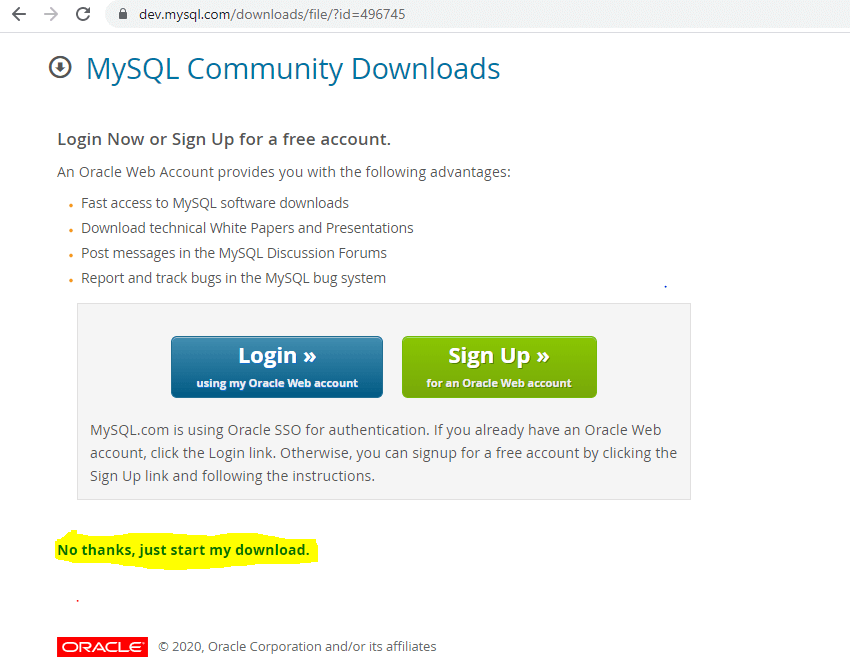 MySQL Community Server output 5