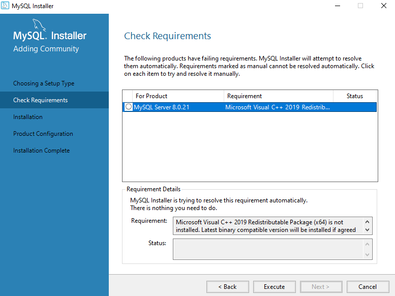 MySQL Community Server output 8