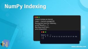 NumPy Indexing | How indexing works in NumPy with examples?