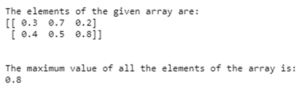 NumPy max | Working of NumPy max with Examples