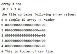 NumPy savetxt | How savetxt Function work in NumPy with Examples