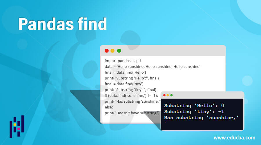 Pandas Find Learn How Does Find Function Work In Pandas 