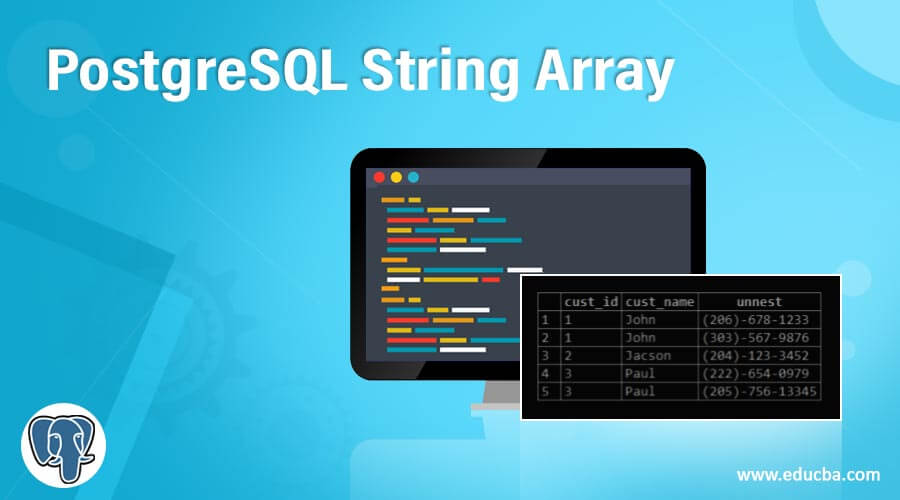 PostgreSQL String Array