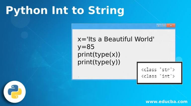 Python Int To String How To Convert An Integer To String In Python