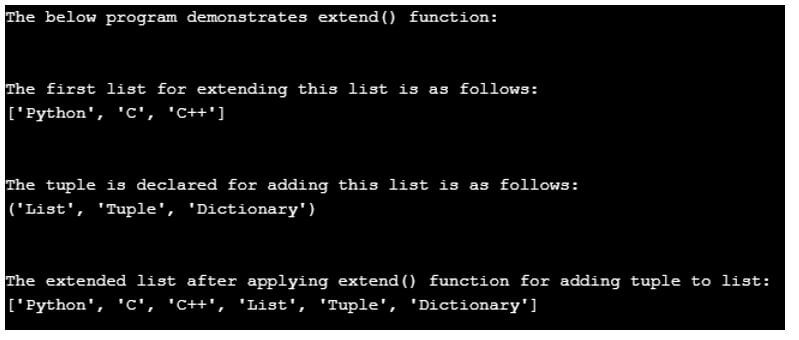 Python List extend() Method ( with Examples and Codes )