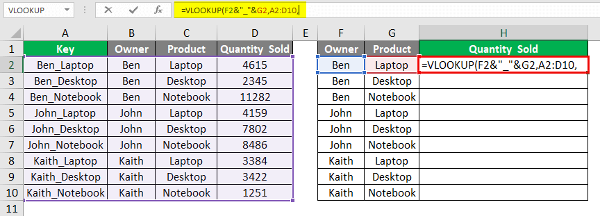 VLOOKUP to Return Multiple Values 1-8