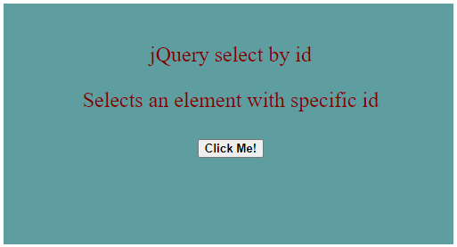jQuery id Selector-2.1