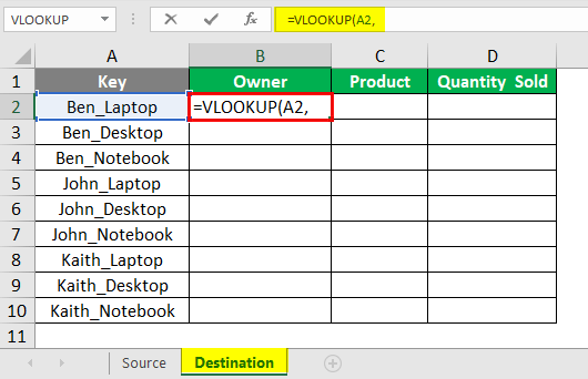 VLOOKUP with Different Sheets - Image 3