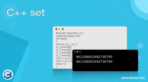C++ set | How set function work in C++ with Examples