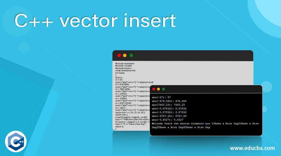 C++ vector insert