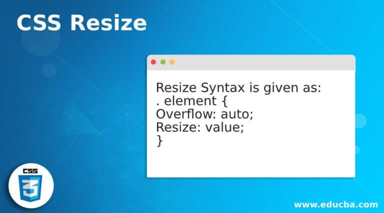 resize image css html