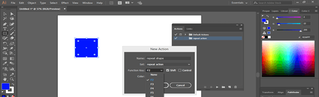 Illustrator Repeat Action output 17