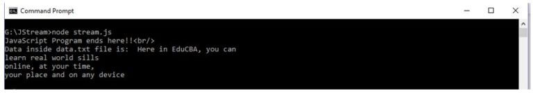 JavaScript Stream | Examples and Advantages of JavaScript Stream