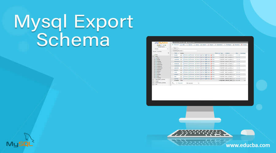 Mysql Export Schema