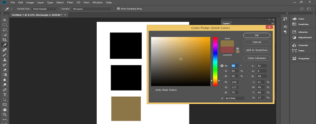 Photoshop color picker output 12