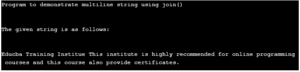 Python Multiline String | Working of Python Multiline String with Examples