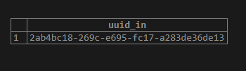 SQL UUID Example 3