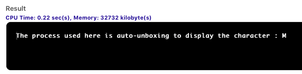 Unboxing in Java output 2