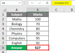 Excel Column Total | How To Use Excel Column Total With Examples?