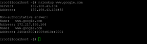 Аналог nslookup в linux