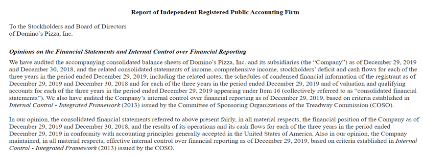 audit report examples with explanation profit and loss statement structure ssa