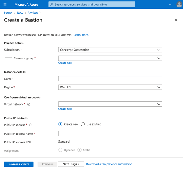 Azure bastion output 5