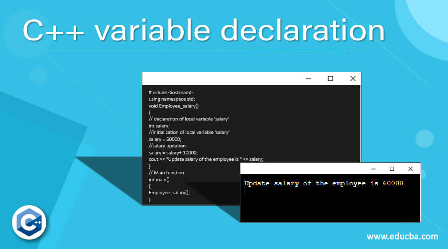 endelse beskyldninger Elevator C++ variable declaration | Learn How to declare variables in C++?