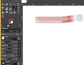 GIMP brushes output 12.1