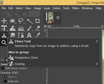 GIMP clone tool output 5