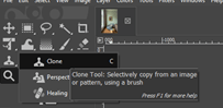 GIMP clone tool output 6