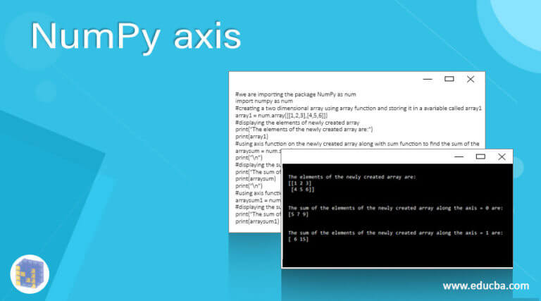 NumPy axis | Working and Examples of NumPy Axis Function in Python