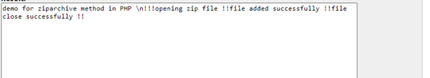 PHP ziparchive | How the ziparchive method works in PHP with example?
