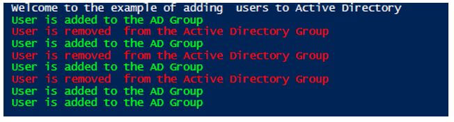 Adding and removing users from AD Groups
