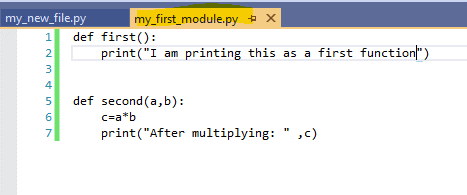Python Modules output 2