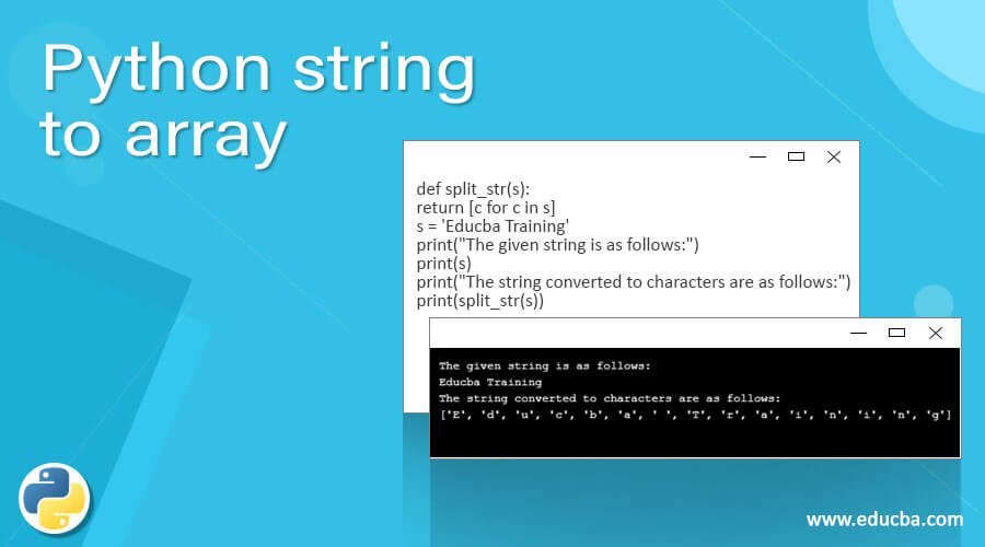 Python string to array