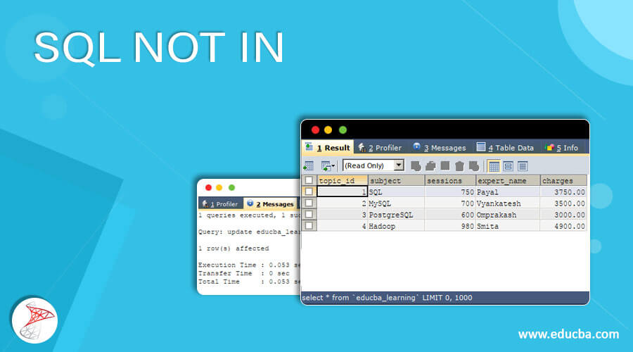 Sql Not In | Usage And Examples Of Not In Statement In Sql